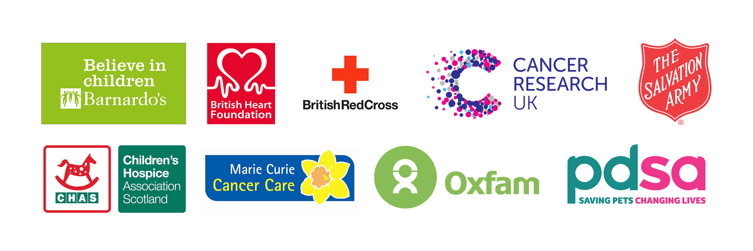 Charities logos