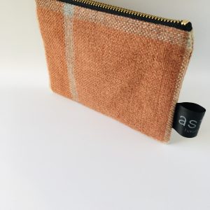 Simple Small Purse Peach Check